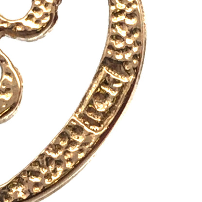 Designer 14K Yellow Gold Script Initial Letter Monogram C Charm Pendant