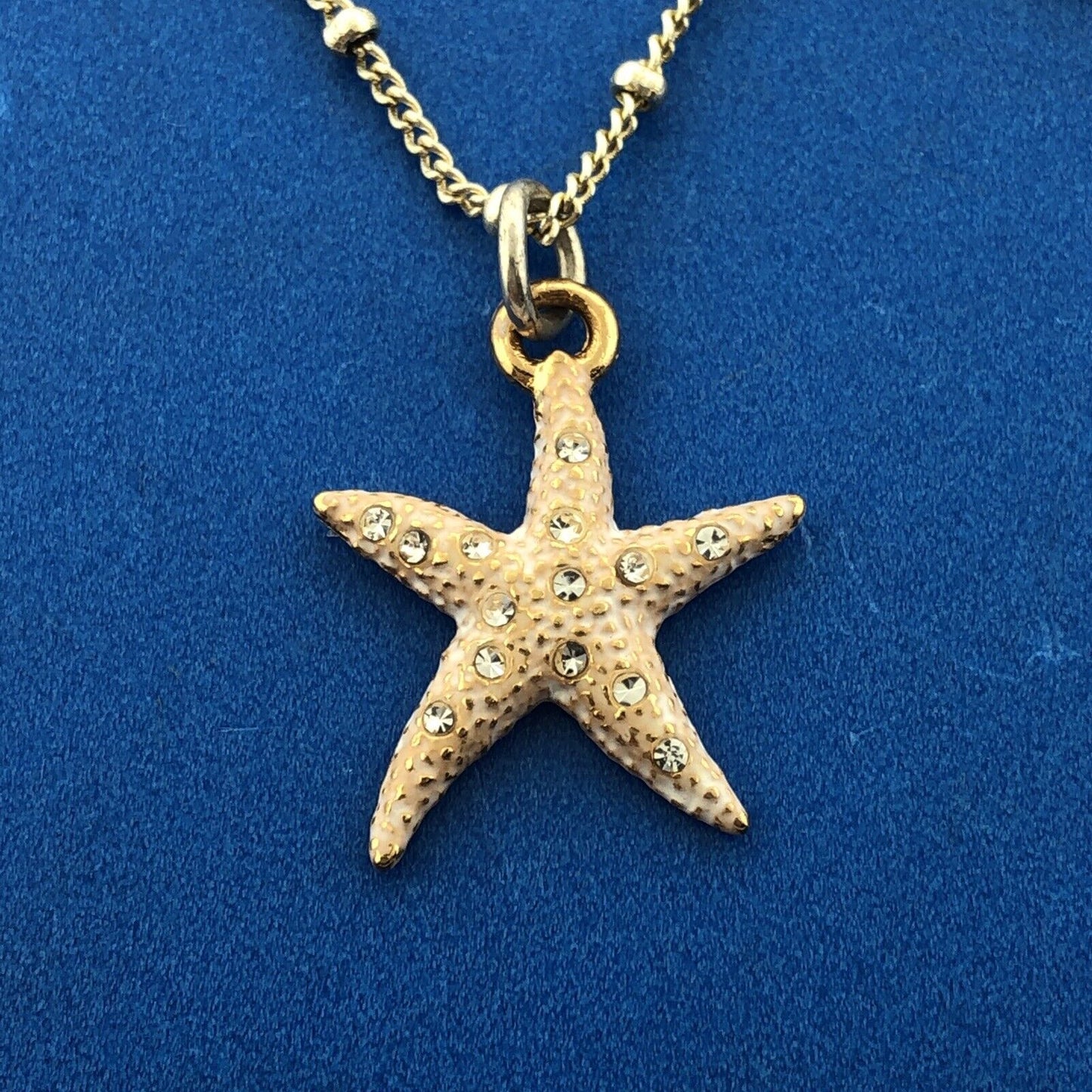 Brighton Silver Gold Two Tone Sea Dreamer Starfish Shell Pearl Charm Necklace
