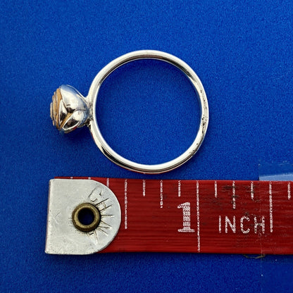 Pandora ALE Sterling Silver 925 Gold Cream Enamel Blooming Rose Flower Ring