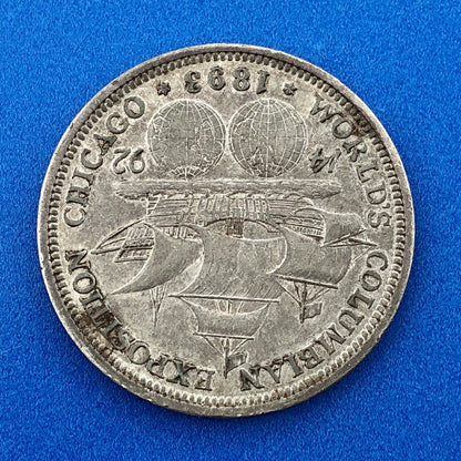 1893 P World's Columbian Exposition Commemorative Silver Half Dollar $.50 Coin