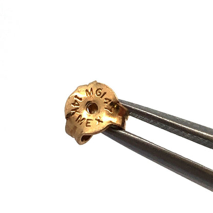 Estate 14K Yellow Gold Round Pearl Ball Stud Earrings