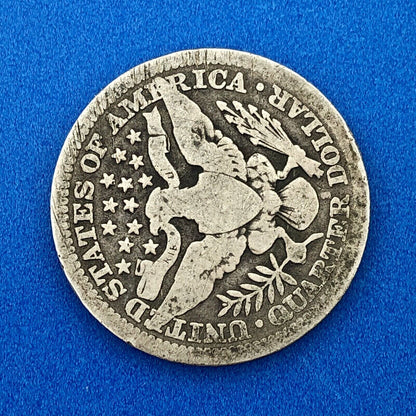 1914 S Silver Barber Quarter $.25 Better Key Date San Francisco Coin Rare Scarce