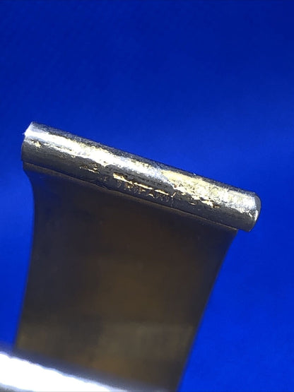 Mid Century Crown Trifari Gold Tone Ribbed Upper Arm Flapper Open Cuff Bracelet