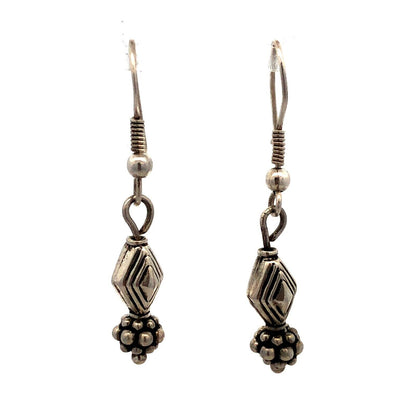 925 Sterling Silver Assymetrical Statement Drop Dangle Earrings