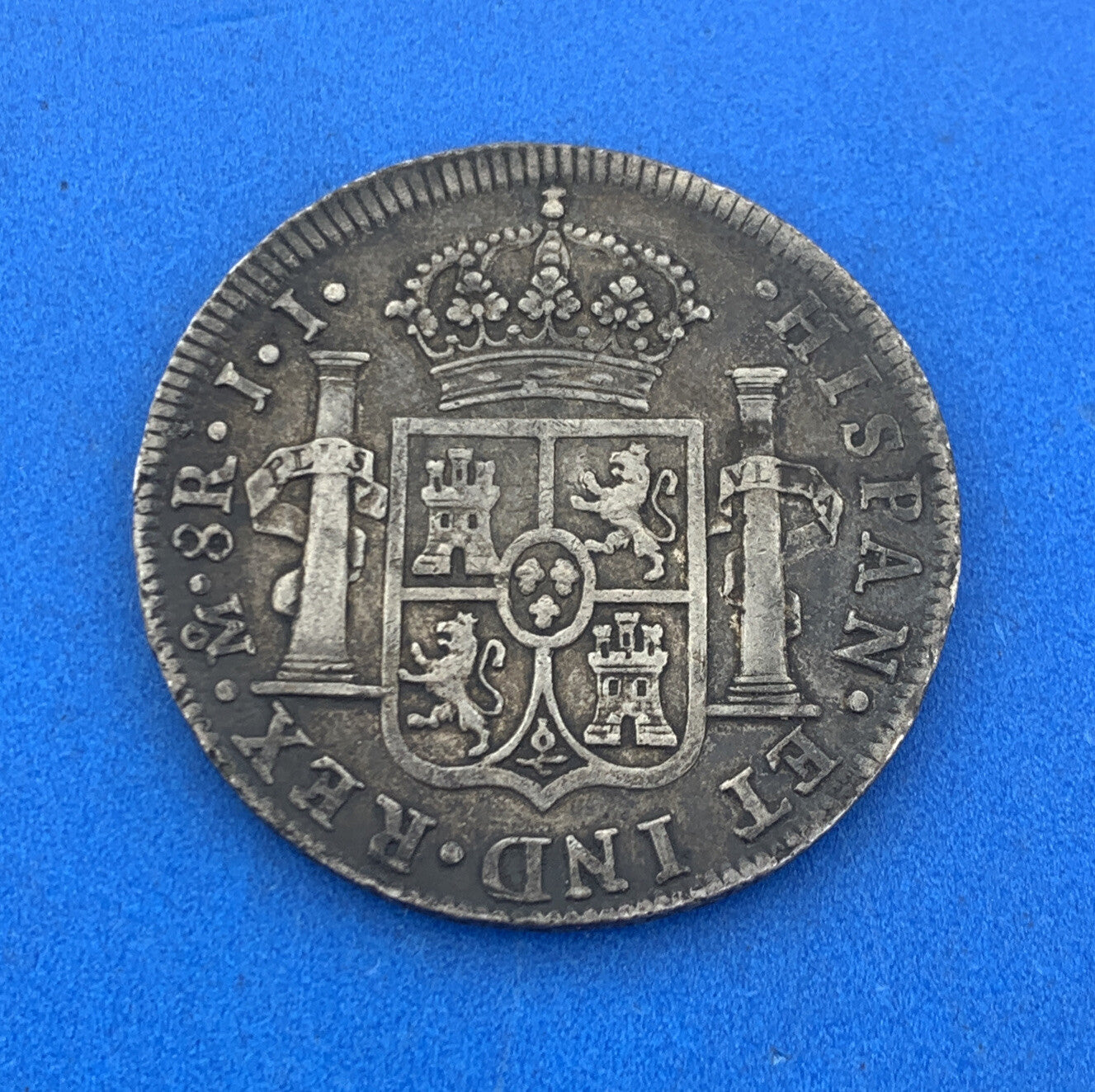 1814 Mo Mexico City 8 Reales I.I. Better Key Date .903 Silver Mexico Coin