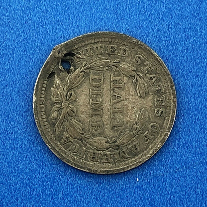 1855 P Seated Liberty Silver Half Dime Type 3 Better Key Rare Philadelphia Coin