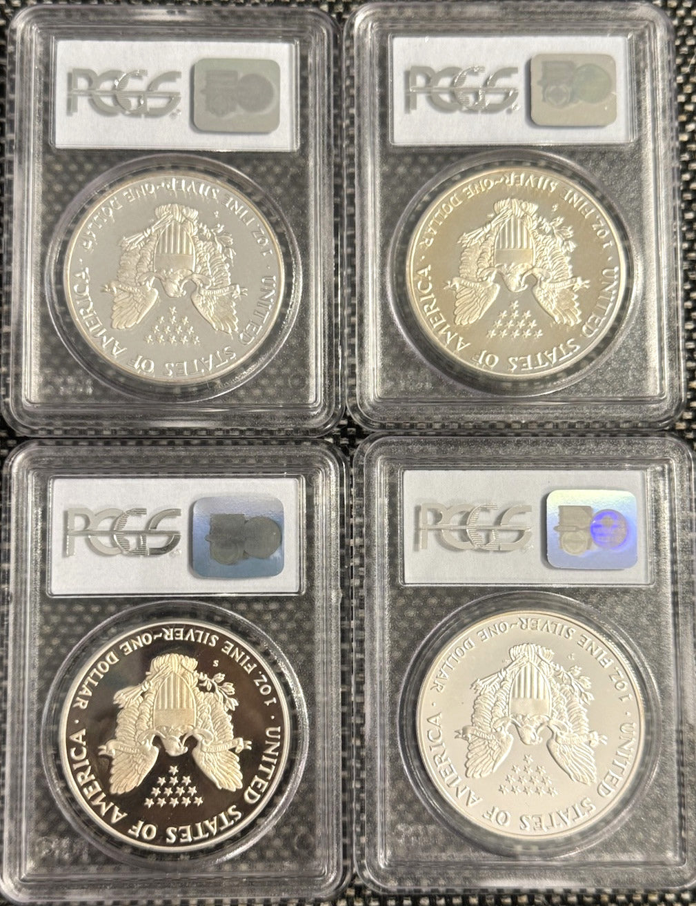 1986-2005 $1 American Silver Eagle 1 oz PF PR69 DCAM UCAM PCGS 20 Coin Set