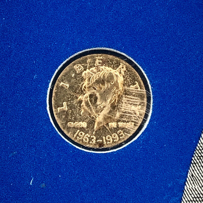 1993 14k Gold John F. Kennedy Memorial Half Dollar Commemorative Coin w/ COA