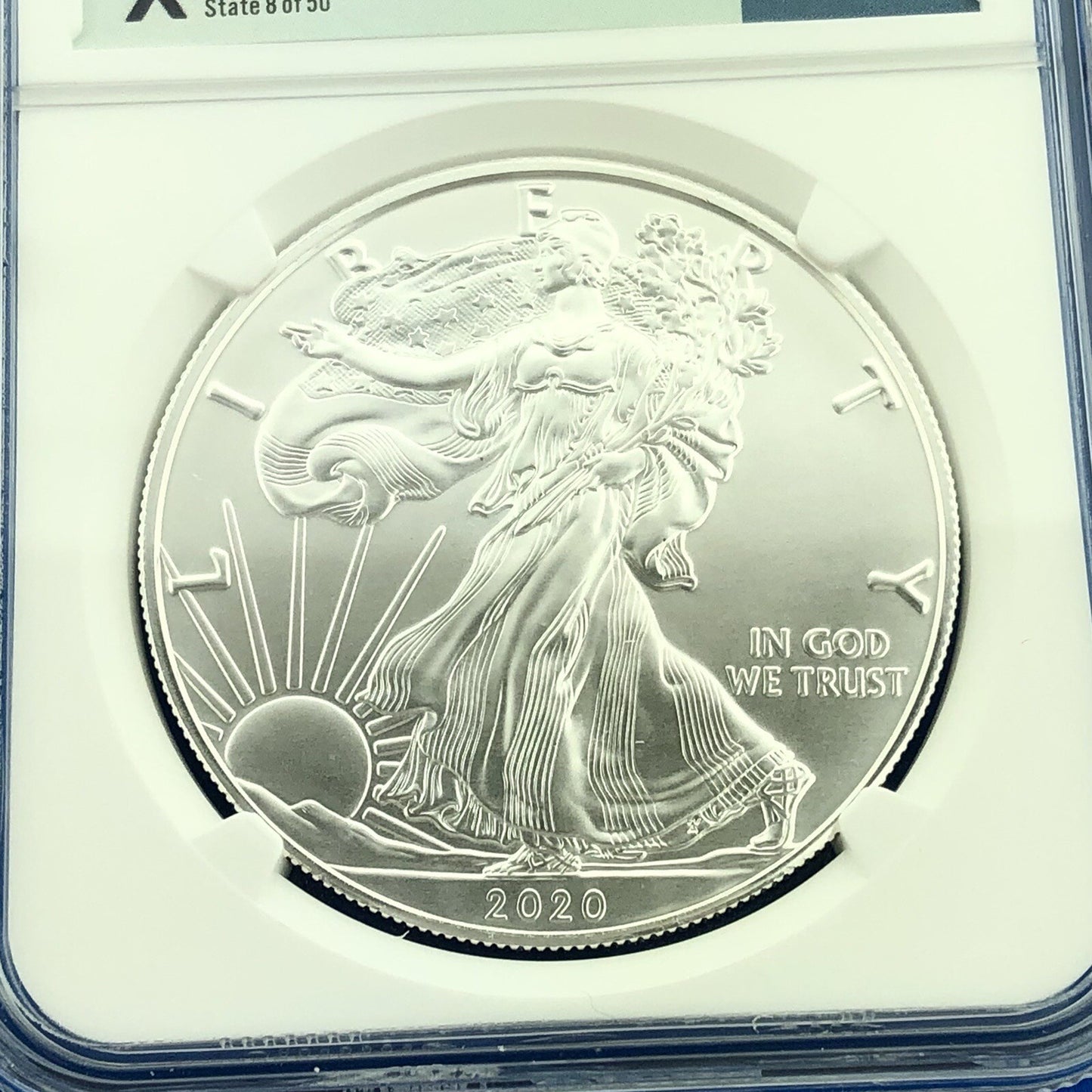 2020 U.S. State Series $1 American Silver Eagle NGC MS70 New Mexico 1 Oz w/COA