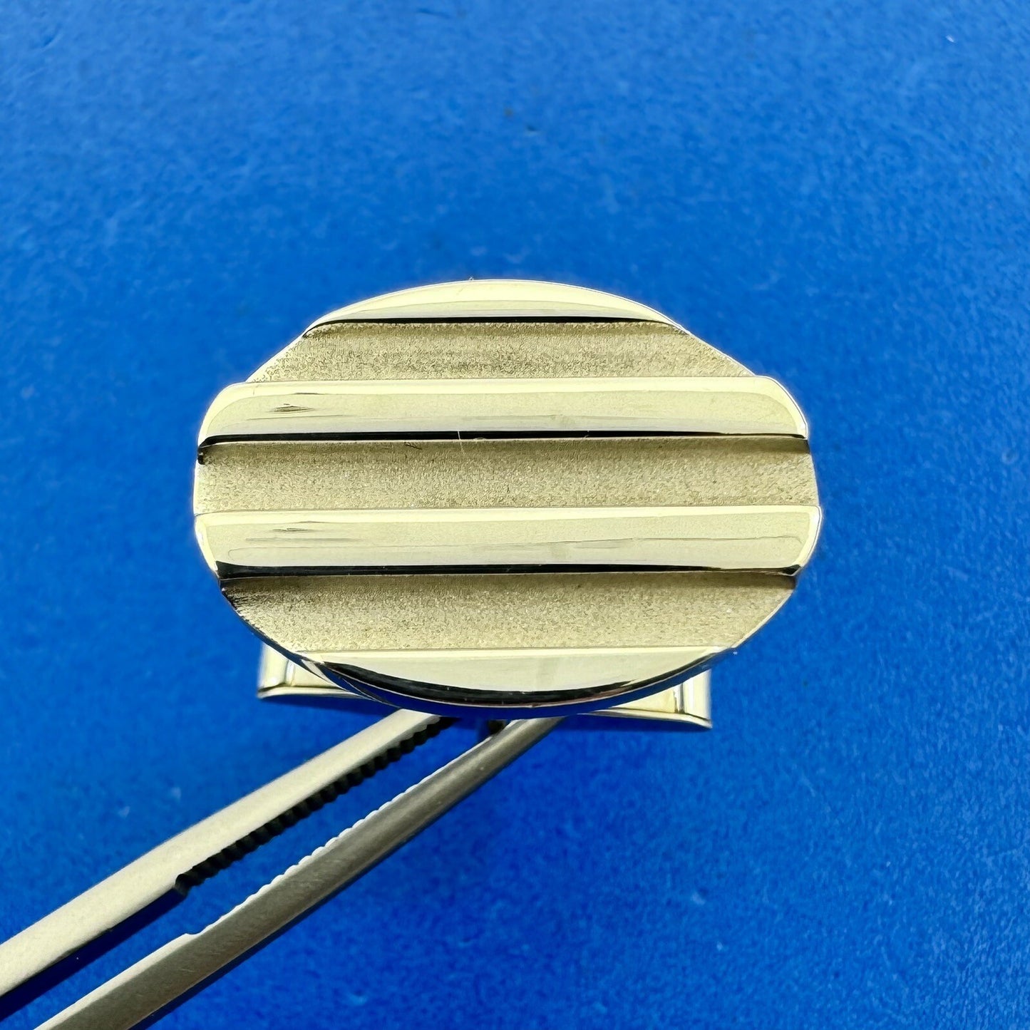 Tiffany & Co 925 Sterling Silver Oval Ribbed Single Replacement CuffLink