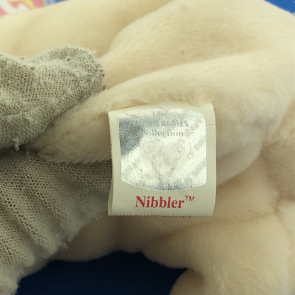 1998 TY Beanie Baby Nibbler The Rabbit Mint Condition Retired Errors- 4202