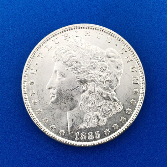 1885 P Morgan Silver Dollar $1 Better Rare Key Philadelphia Mint Coin White BU