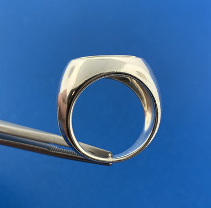 Mia Fiore Dyadema Italy Sterling Silver Lira Replica Statement Dome Ring