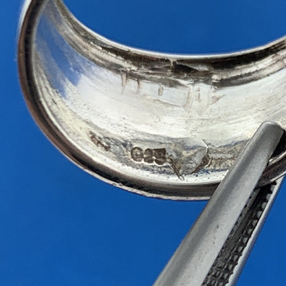 Designer 925 Sterling Silver Highly Polished Modernist Tapered Cigar Band Ring