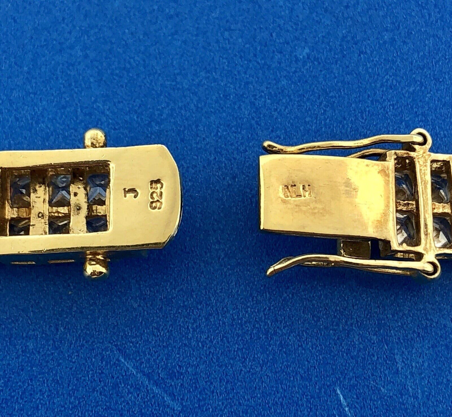 Vermeil Sterling Silver 925 Cubic Zirconia CZ Statement Collar Choker Necklace