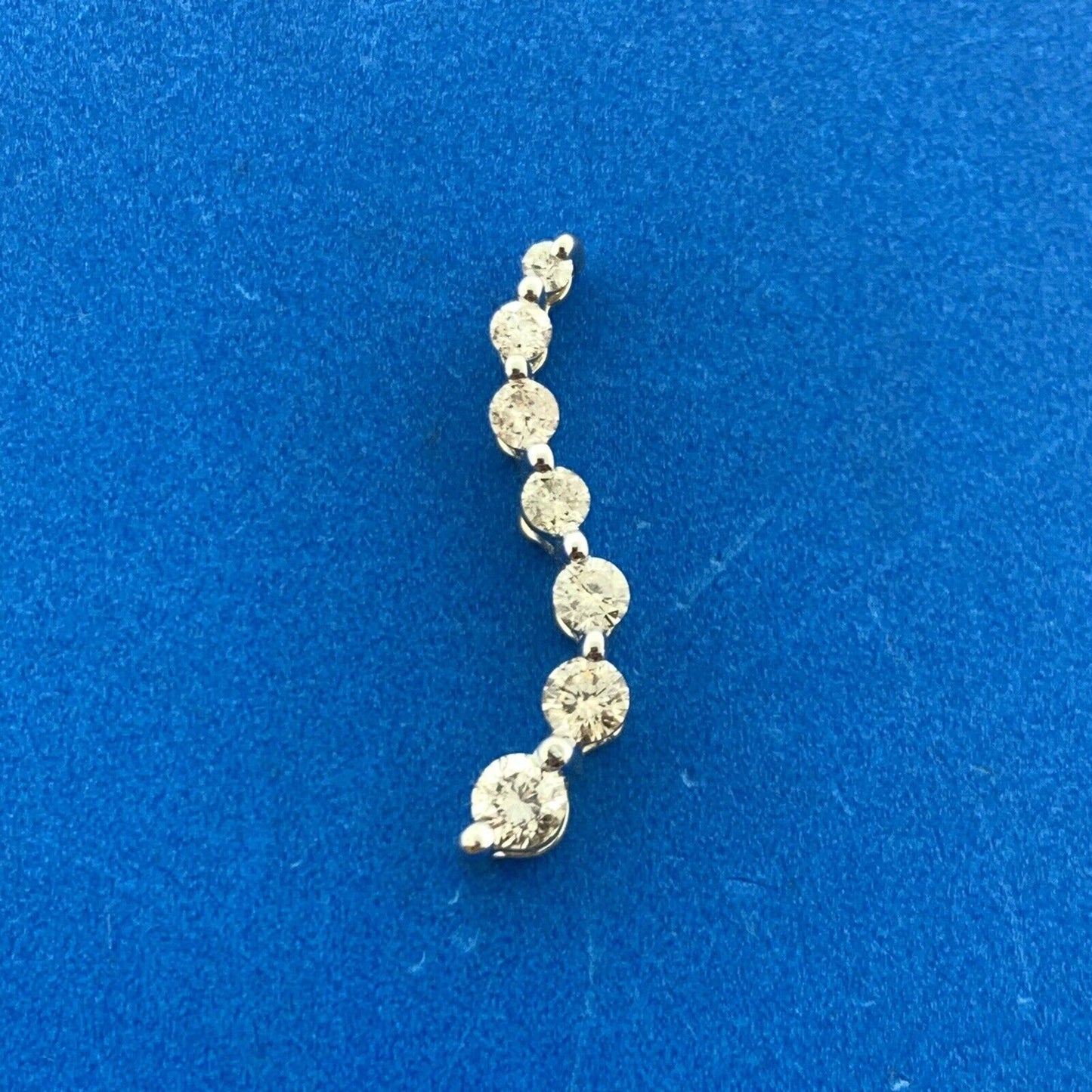 Designer 14K Yellow Gold Diamond Infinity Eternity Anniversary Bridal Pendant