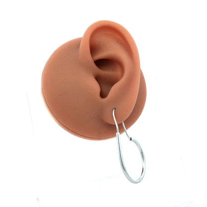 Designer 925 Sterling Silver Round Polished Drop Hoop Hook Earrings