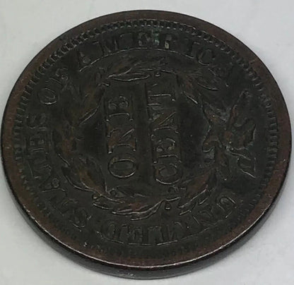 1846 Braided Hair Large Cent Small Date Early American Copper Coinage Brown