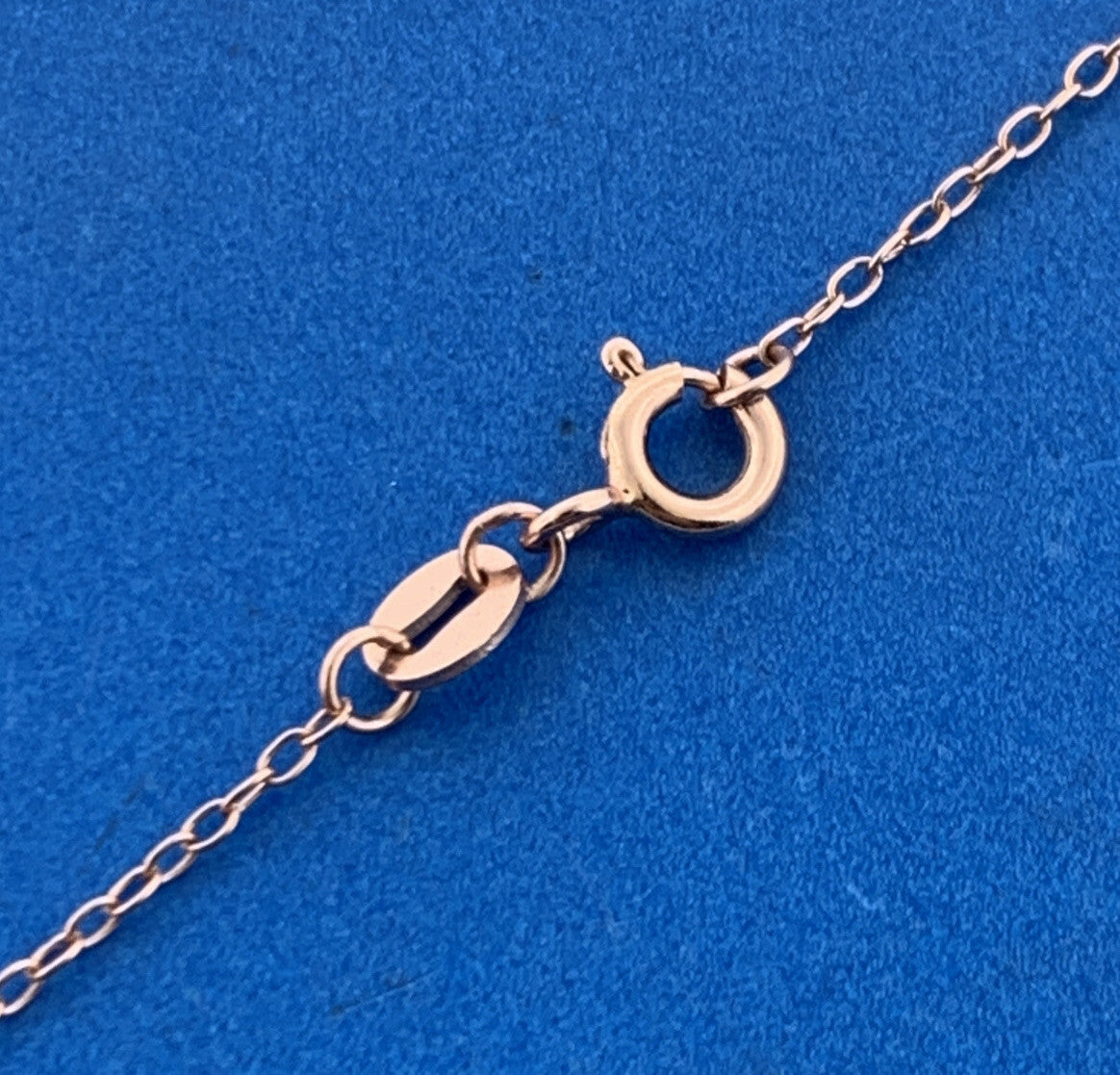 Jacmel Mauritius JCM 925 Rose Tone Sterling Silver CZ Eternity Infinity Necklace
