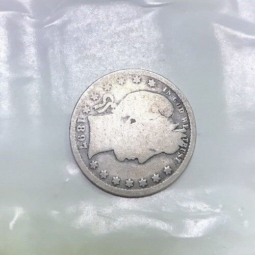 1897 O Barber Silver Quarter 25c $.25 Better Key New Orleans Rare Scarce