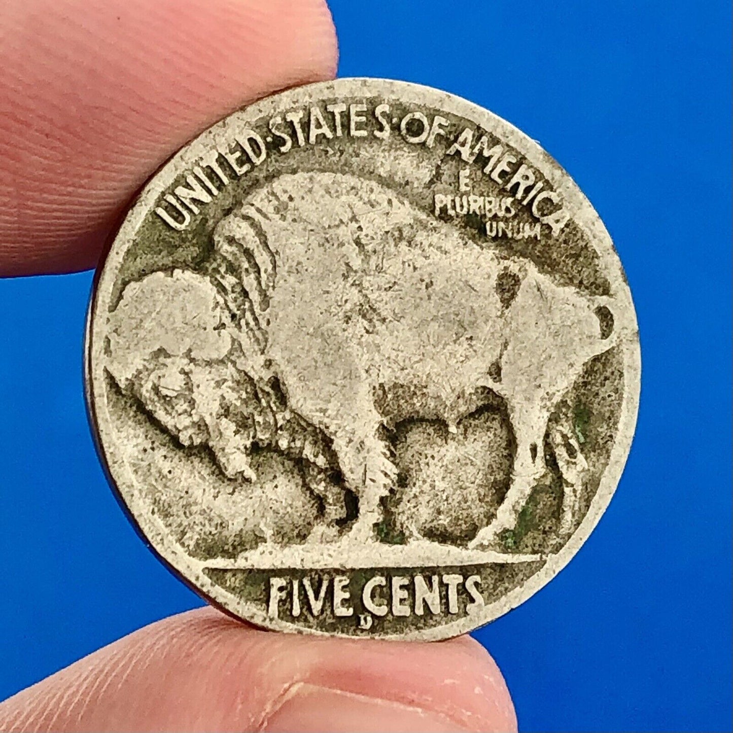 1916 D Indian Head Buffalo Nickel Better Key Scarce Denver Mint Coin