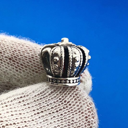 Stunning Sterling Silver 925 Retro Heraldic 6 Arch Royal Crown Charm