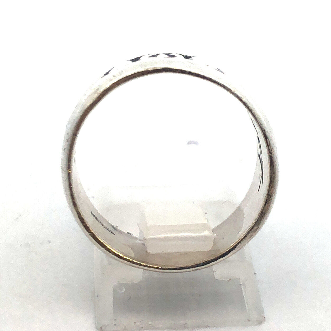 Mignon Faget Retired 925 Sterling Silver Millennium Collection Wide Band Ring