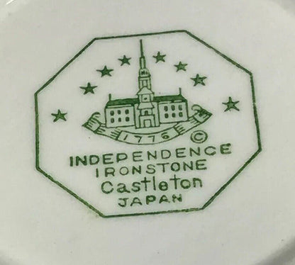 Vintage Castleton Blue Tulip Japan Independence Ironstone Small Fruit Bowl