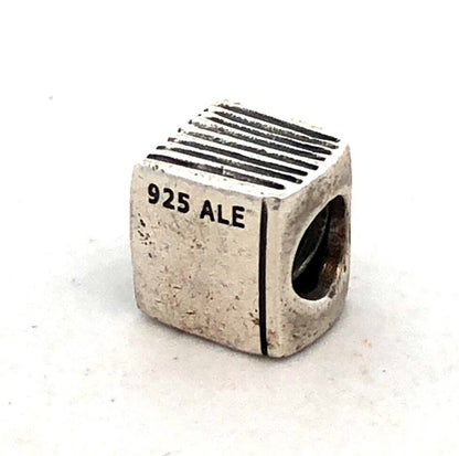 Retired PANDORA 925 Sterling Silver 790261 Cross Bible Book Slide Bracelet Charm