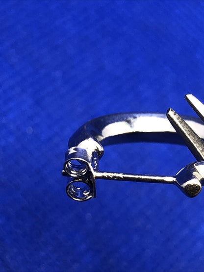 Designer 925 Sterling Silver Round Polished Small Hoop Earrings