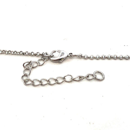 Designer 925 Sterling Silver Round Cubic Zirconia Statement Pendant Necklace