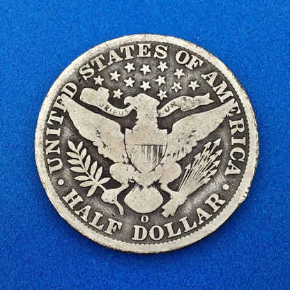 1909 O Silver Barber Half Dollar Better Key Date New Orleans Coin Rare Scarce