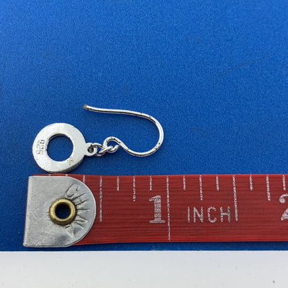 Designer 925 Sterling Silver Highly Polished Donut Hole Petite Hoop Earrings