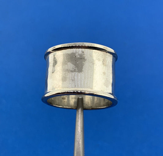 Designer 925 Sterling Silver Polished Ribbed Wide Cigar Band Ring