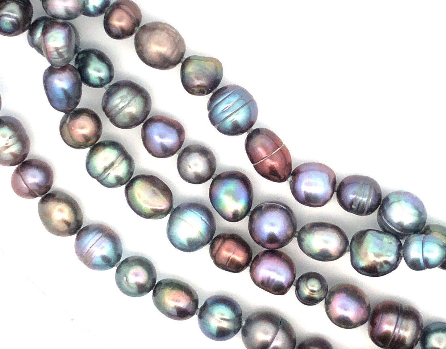 Honora Collection Iridescent Peacock Baroque Pearl 79" Statement Necklace NWT