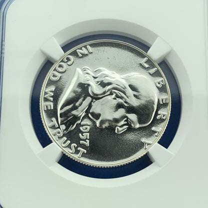 1957 Franklin Silver Proof Half Dollar 50c $.50 Better Key Philadelphia NGC PF67