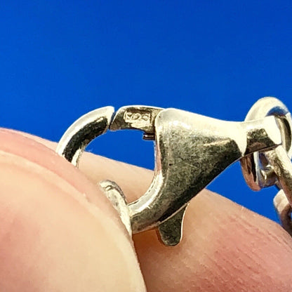 Vintage Sterling Silver 925 Topaz Amethyst Citrine Statement Anklet Or Bracelet