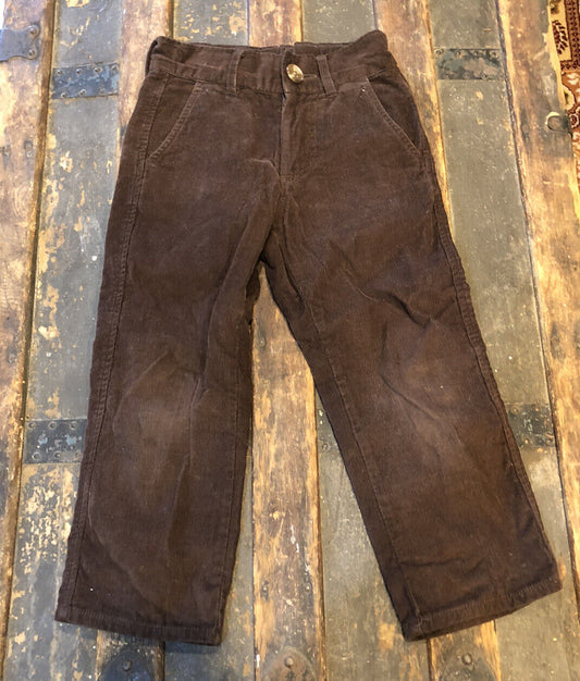 The Beaufort Bonnet Company Cocoa Brown 100% Cotton Corduroy Size 3T Boys Pants
