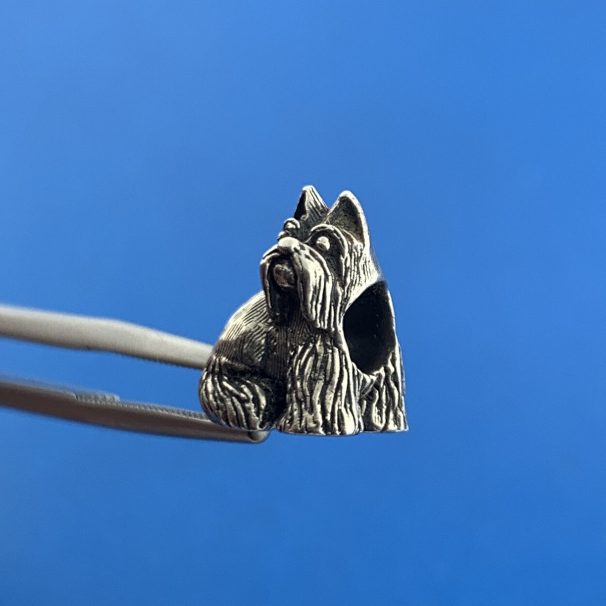 Designer 925 Sterling Silver Scottish Terrier Dog Puppy Slide Bracelet Charm