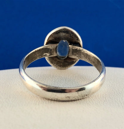 Retro Sterling Silver 925 Oval Citrine November Anniversary Birthstone Ring