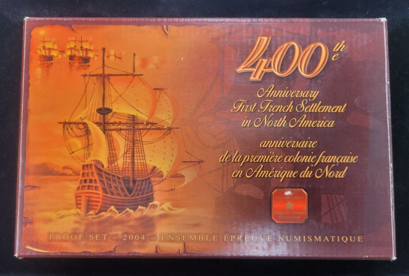 2004 Royal Canadian Mint French Settlement 8-Coin Fine/Sterling Silver Proof Set