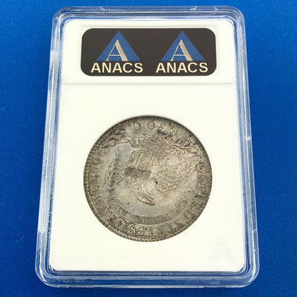 1819/8 Capped Bust Silver Half Dollar 50c Lettered Edge ANACS AU53 Details Coin