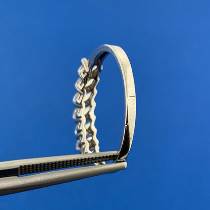 Designer Sterling Silver Marquise Cubic Zirconia CZ Wedding Stackable Band Ring