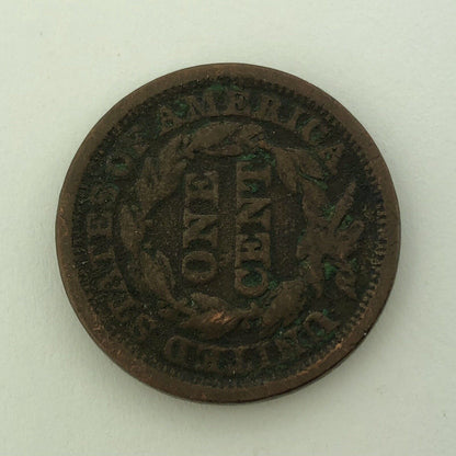1848 P Liberty Head Braided Hair Large Copper Cent Better Philadelphia Mint Coin