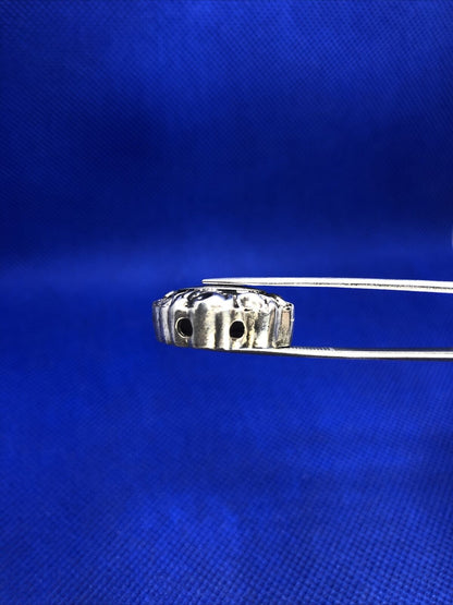 Vintage 925 Sterling Silver Engraveable Scroll Charm Bead Charm Or Pendant