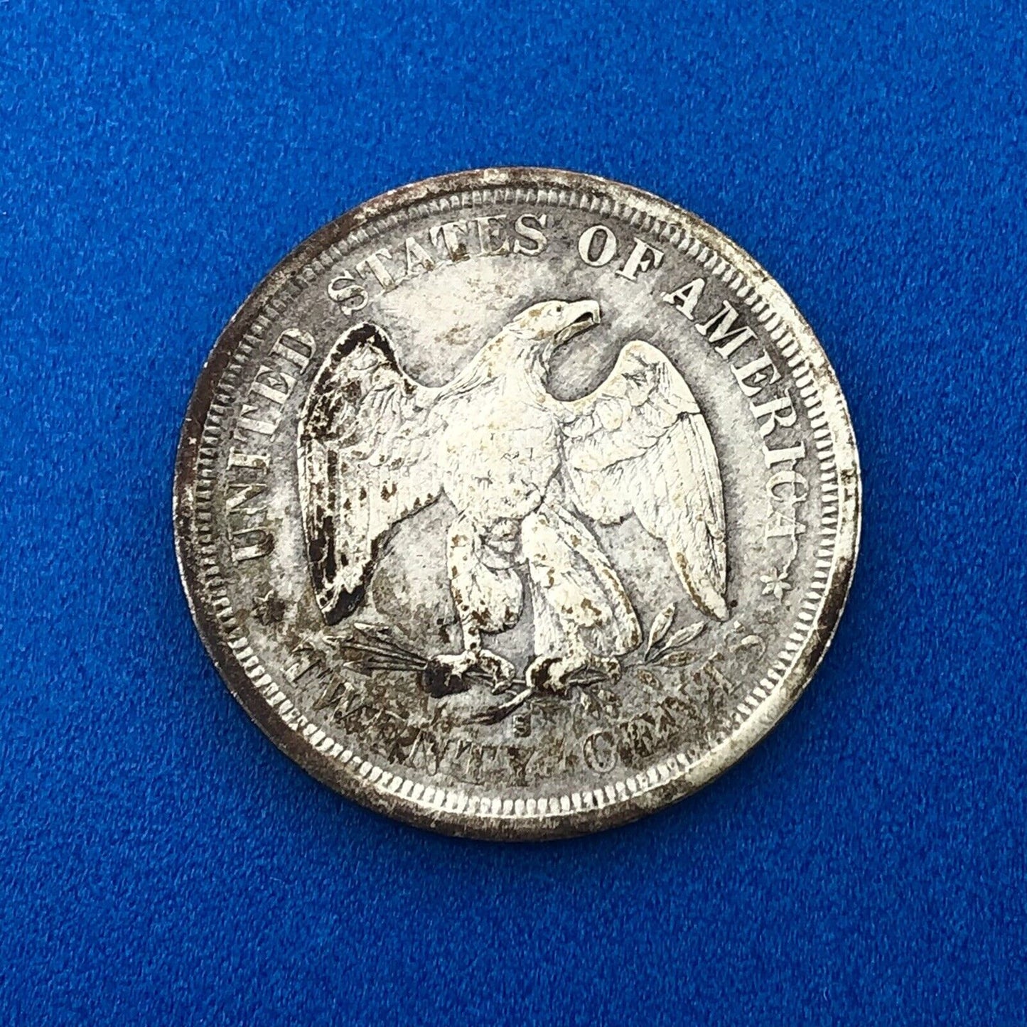 1875 S Silver Seated Liberty Twenty Cent Piece Better Key San Francisco Coin