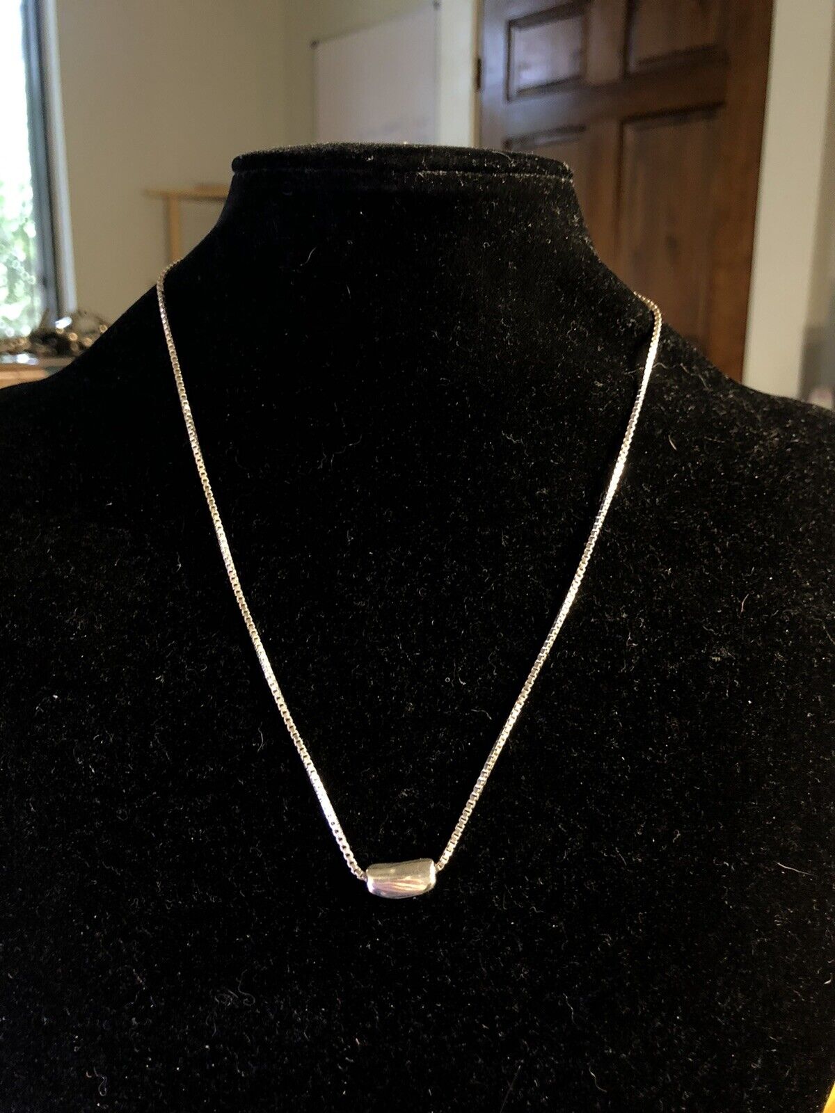 Mignon Faget 925 Sterling Silver Louisiana Collection Red Bean Pendant Necklace