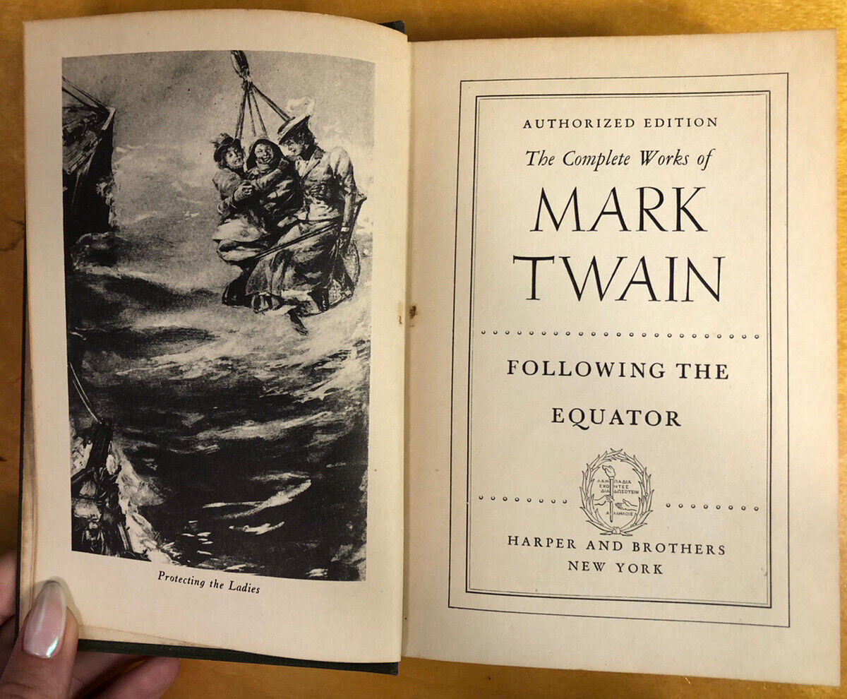 1925-1927 Antique Lot Of Two Hard Cover Books Mark Twain & A. Conan Doyle