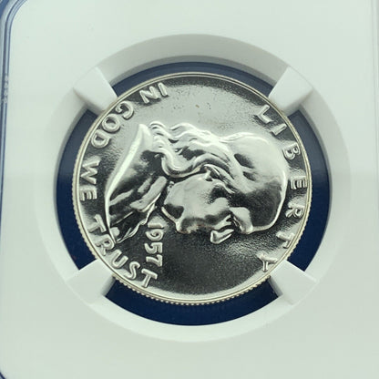 1957 Franklin Silver Proof Half Dollar 50c $.50 Better Key Philadelphia NGC PF67