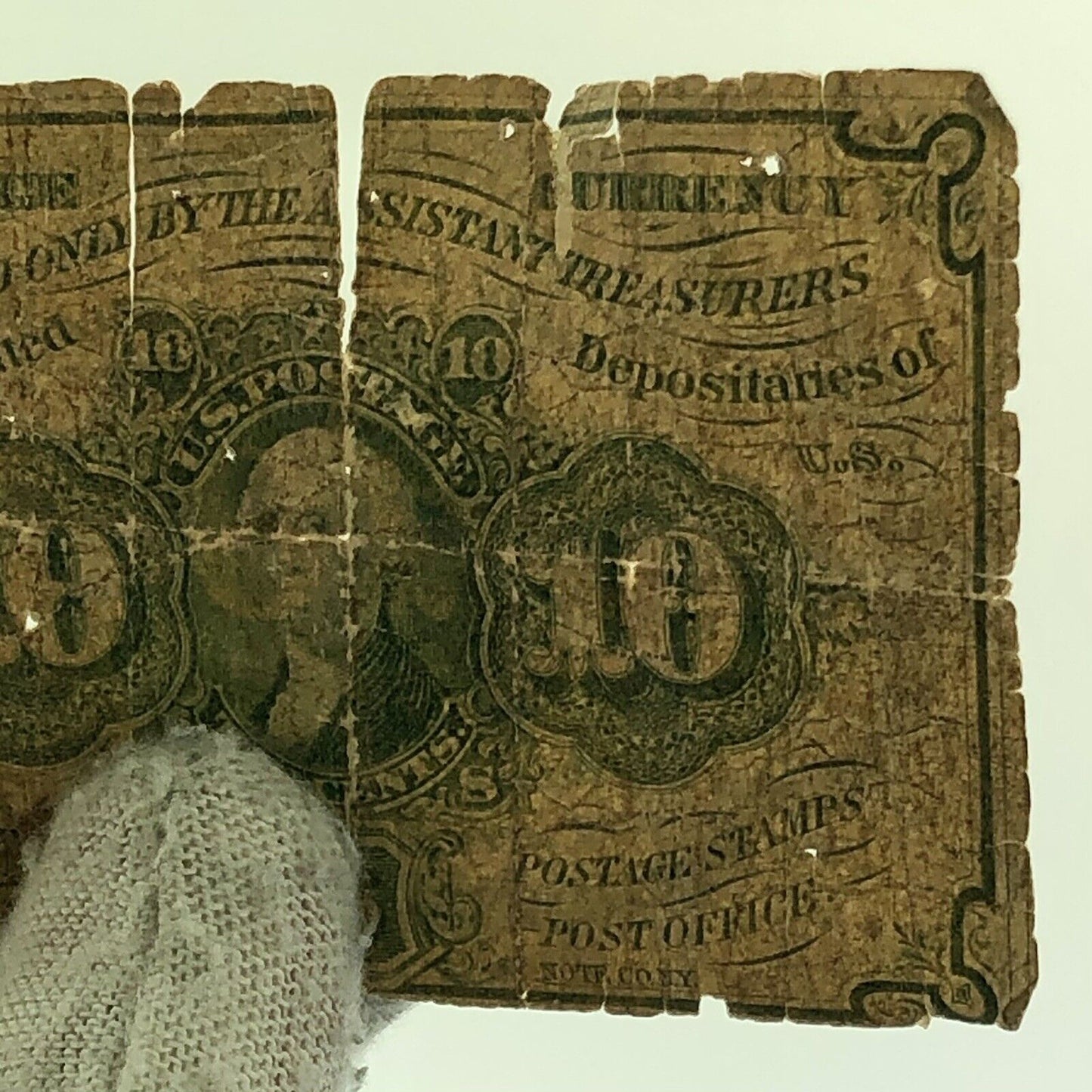 1862 1st Issue 10 Cents Postage Fractional Currency Civil War Note Fr. 1240